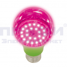 LED-A60-8W/SPSB/E27/CL PLP30GR спектр для рассады и цветения 8Вт прозрачная