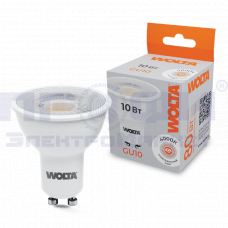Светодиодная лампа WOLTA WSTD-PAR16-220V10W4KGU10-L с линзой 10Вт 4000К GU10
