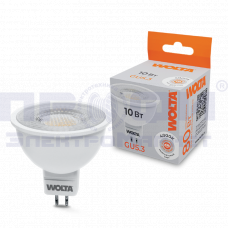 Светодиодная лампа WOLTA WSTD-MR16-220V10W4KGU5.3-L с линзой 10Вт 4000К GU5.3