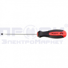 Отвертка Fusion, SL3,0 х 100 мм, CrV, 3-х компонентная рукоятка "anti slip" MATRIX (11408)
