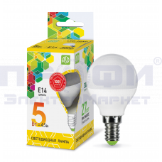 Лампа светодиодная LED-ШАР-standard 5.0Вт 230В Е14 3000К 450Лм ASD